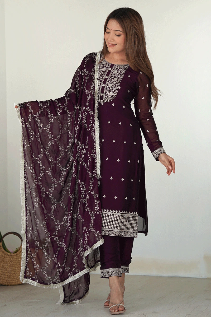 Long Sleeve Ready To Wear Dress For Diwali