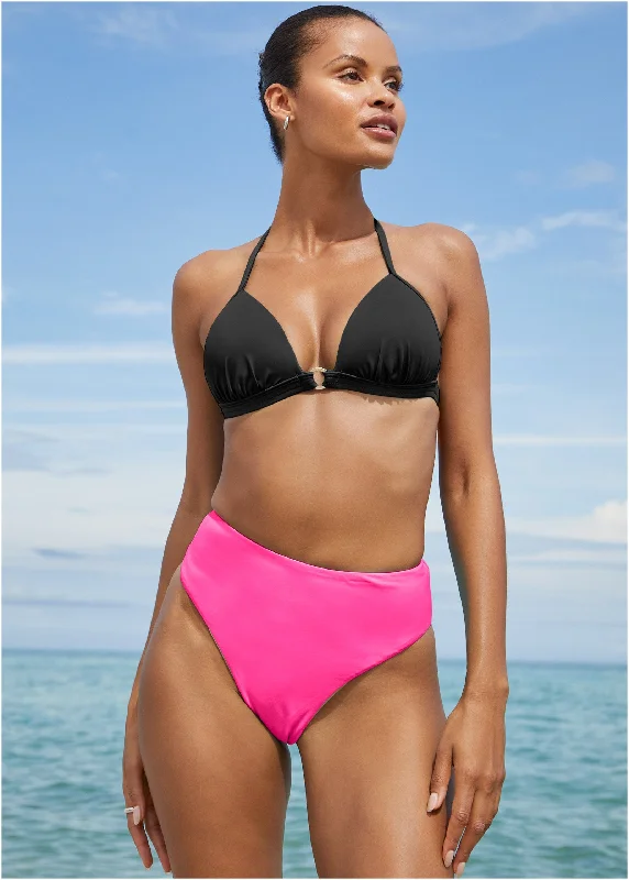 Tahiti High Rise Moderate  - Hot Pink