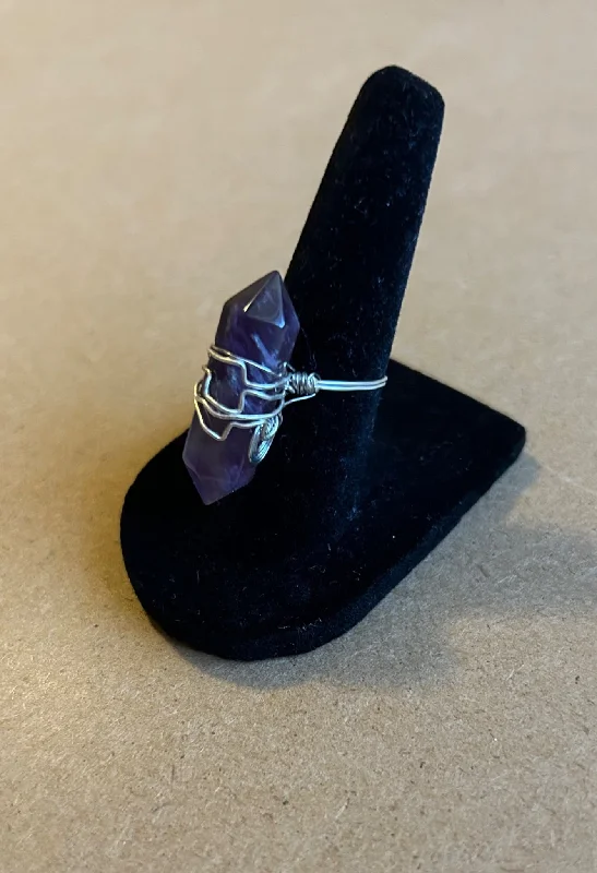 Amethyst Wire Wrapped Ring