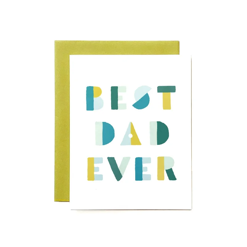 Best Dad Ever Shapes Card