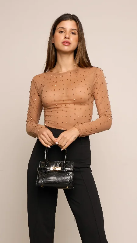 Kairo Longsleeve top in nude