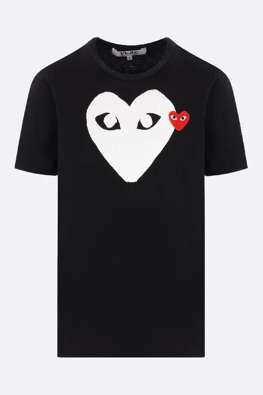 cotton t-shirt with Heart logo print / patch