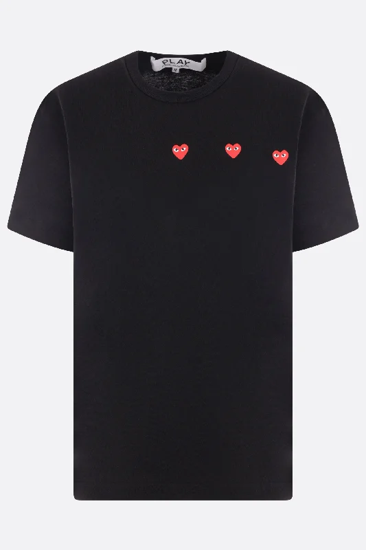 Heart logo print cotton t-shirt