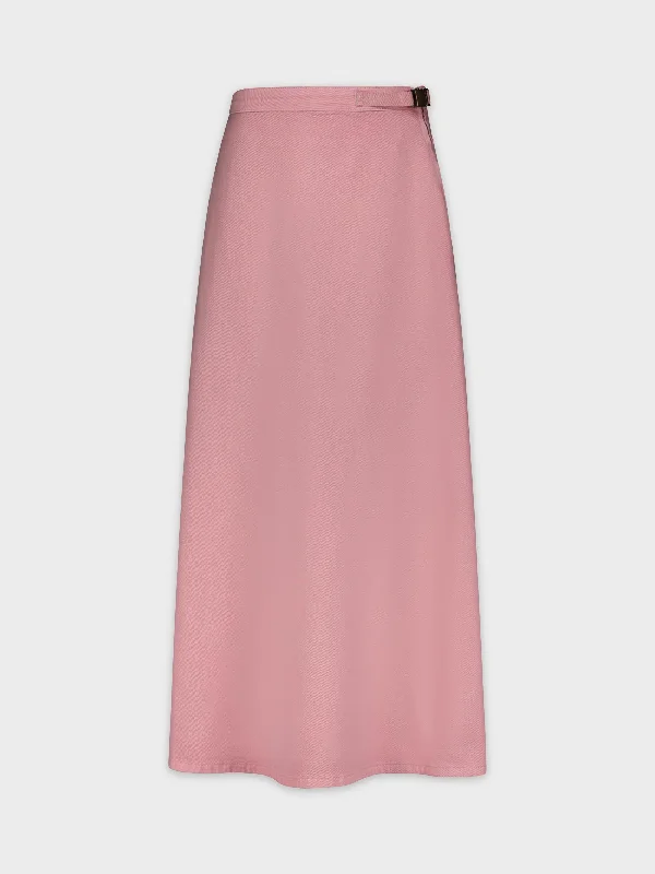 ALINE DENIM SKIRT-PINK