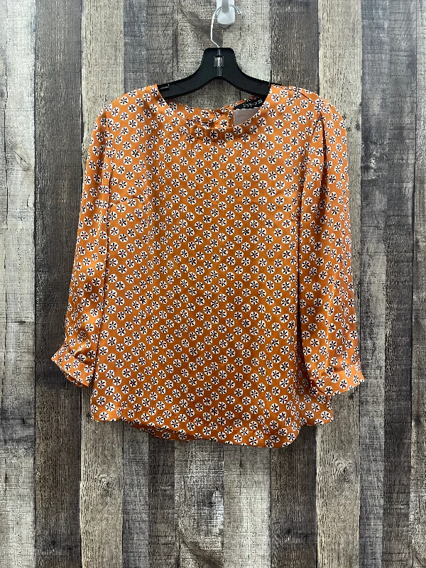 Blouse Long Sleeve By Forever 21 In Multi-colored, Size: S