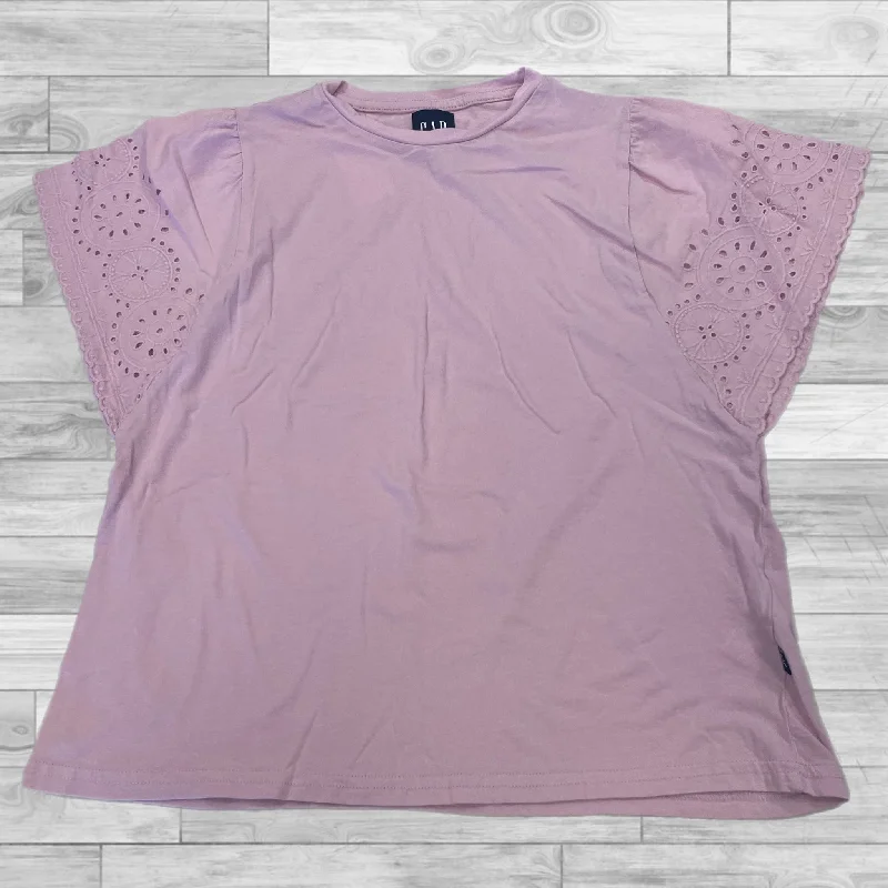 Top Short Sleeve By Gap In Pink, Size: S