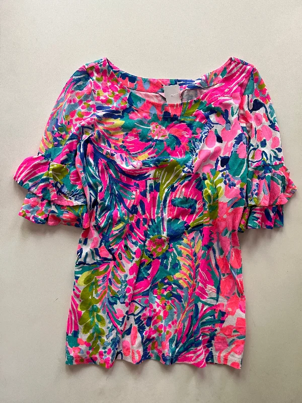 Top Short Sleeve By Lilly Pulitzer In Multi-colored, Size: Xs