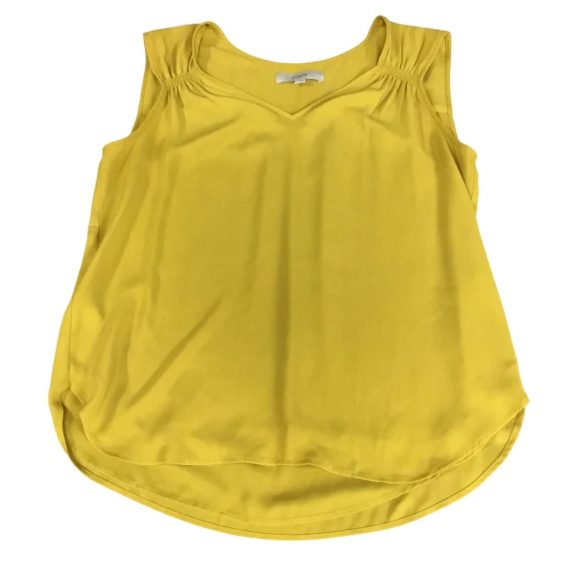 Top Short Sleeve By Loft In Yellow, Size: Petite   Xs