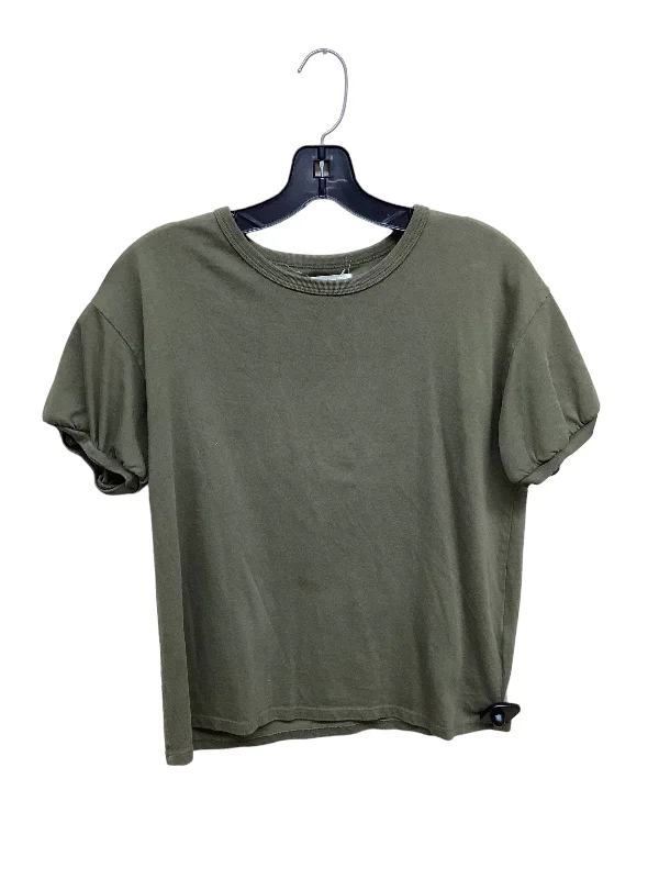 Top Short Sleeve By Madewell In Green, Size: S