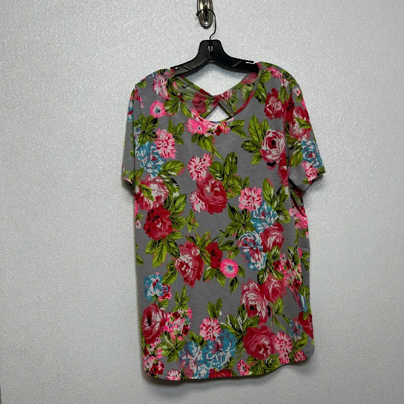 Top Short Sleeve By Sew In Love In Floral, Size: Xl