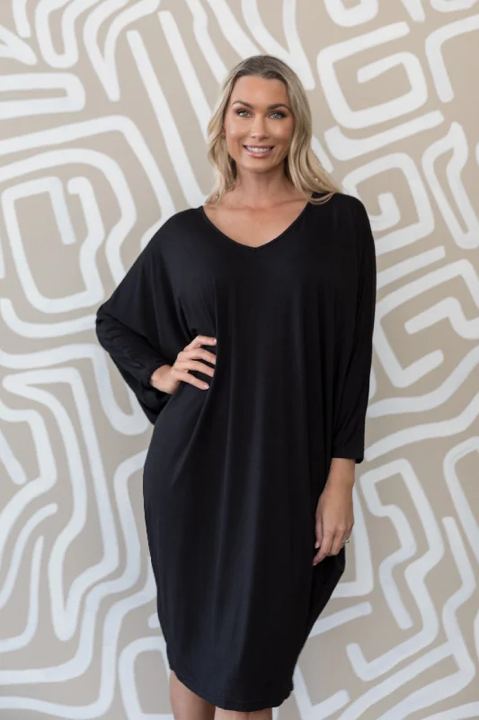 Long Sleeve Miracle Dress | Black