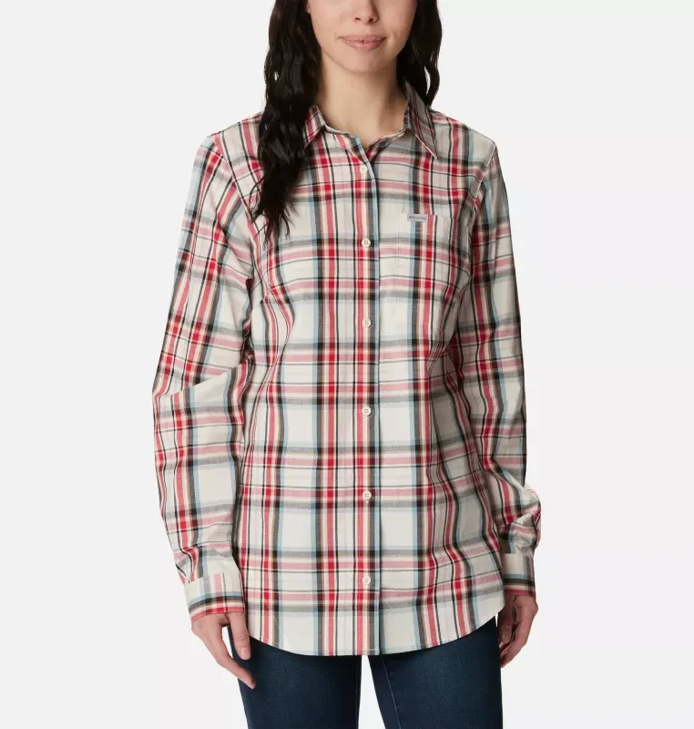 Women's Anytime Patterned Long Sleeve Shirt