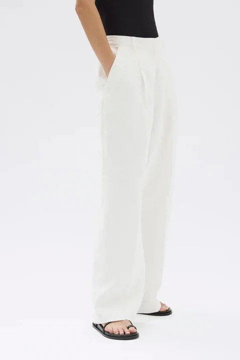 Assembly Label - Aria Linen Pant, Antique White