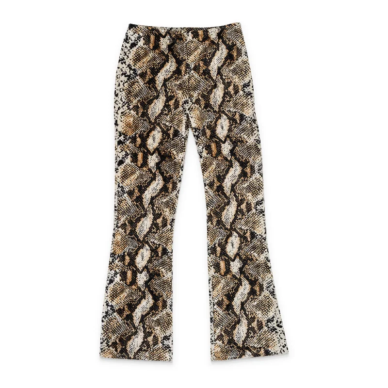 CALLIPYGIAN SNAKE BROWN KICK PANT