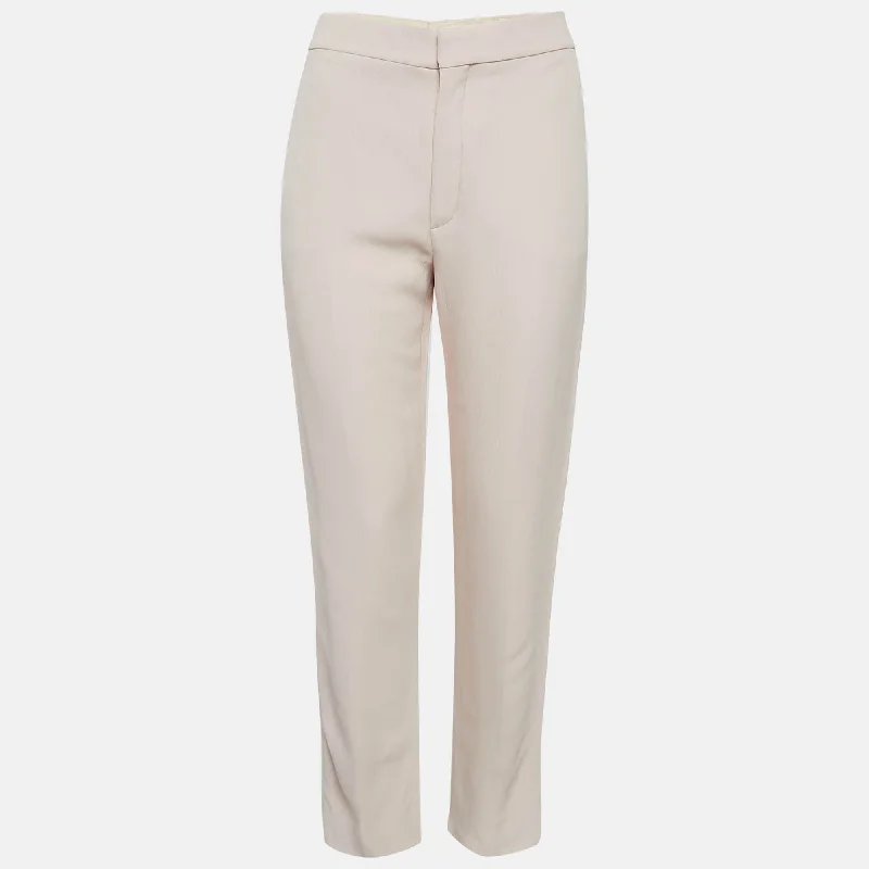 Chloe Pink Crepe Regular Trousers