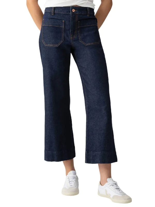 Marine Denim Pants In Magnetic