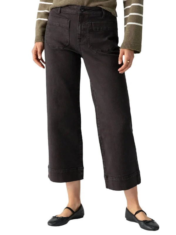 Marine Denim Pants In Obsidian