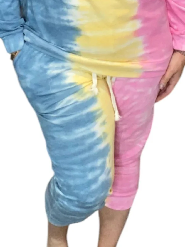 Tie Dye Jogger In Multi Color