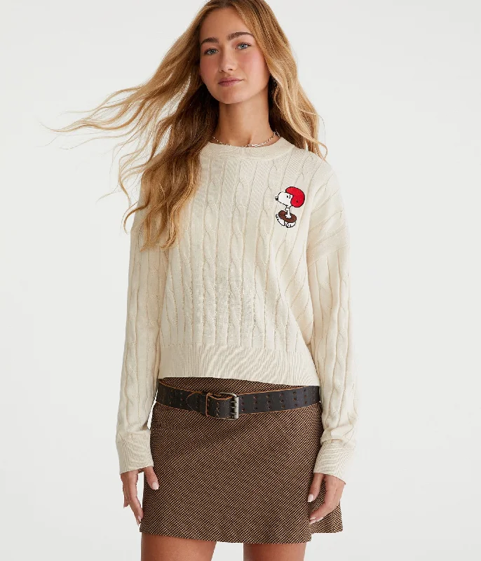 Aeropostale Peanuts | Aéropostale Snoopy Football Cable Crew Sweater