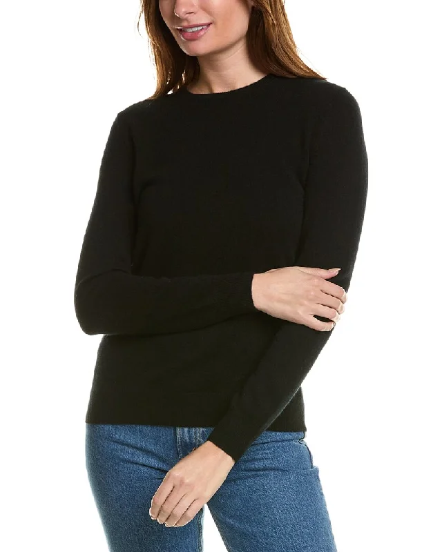 Amicale Cashmere Basic Crewneck Cashmere Sweater