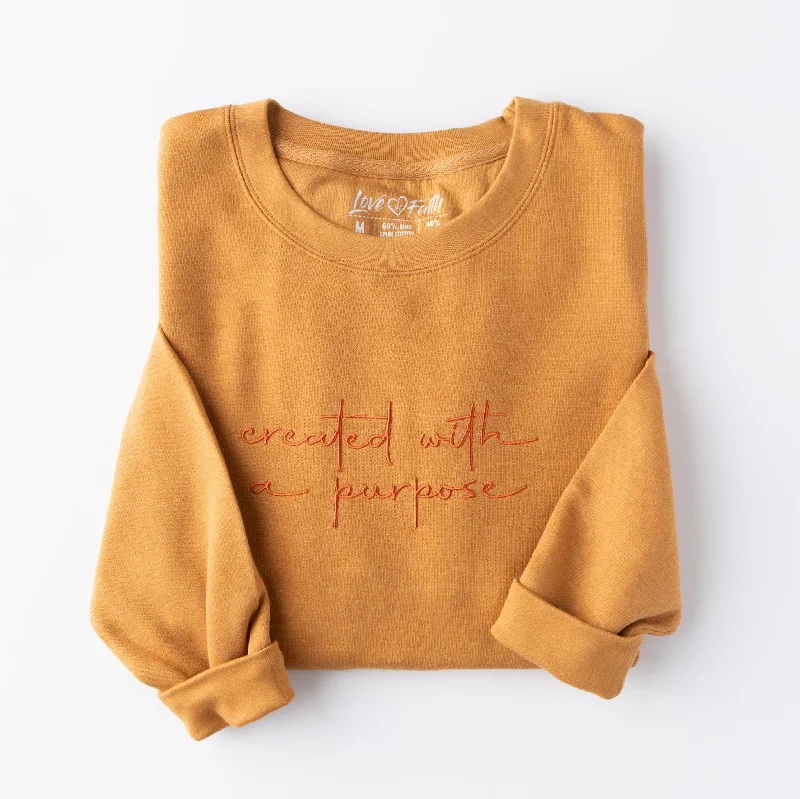 Embroidered Created With A Purpose Sweatshirt