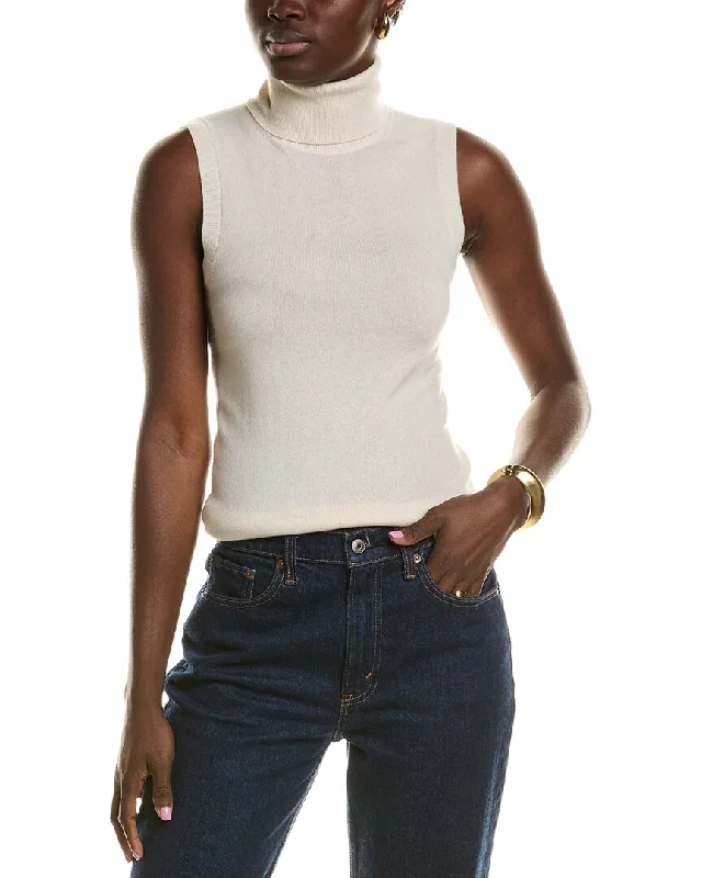 Michael Kors Collection Turtleneck Cashmere Tank