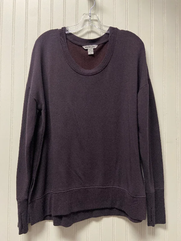 Top Long Sleeve Basic By Athleta In Purple, Size: L