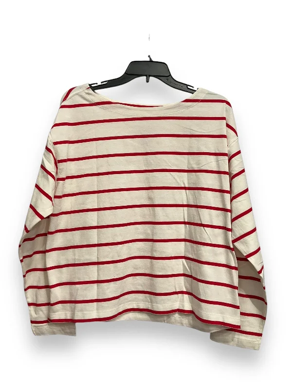 Top Long Sleeve Basic By Old Navy In Striped Pattern, Size: L