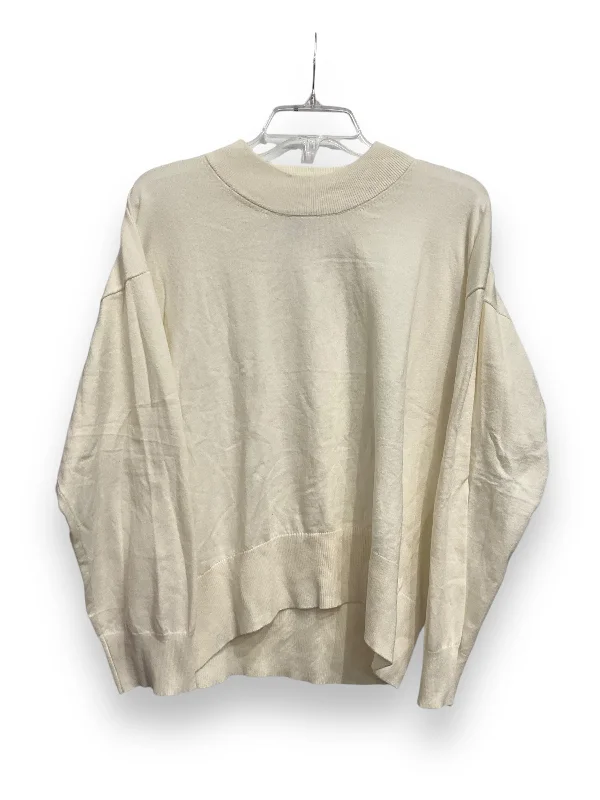 Top Long Sleeve By A New Day In Cream, Size: M