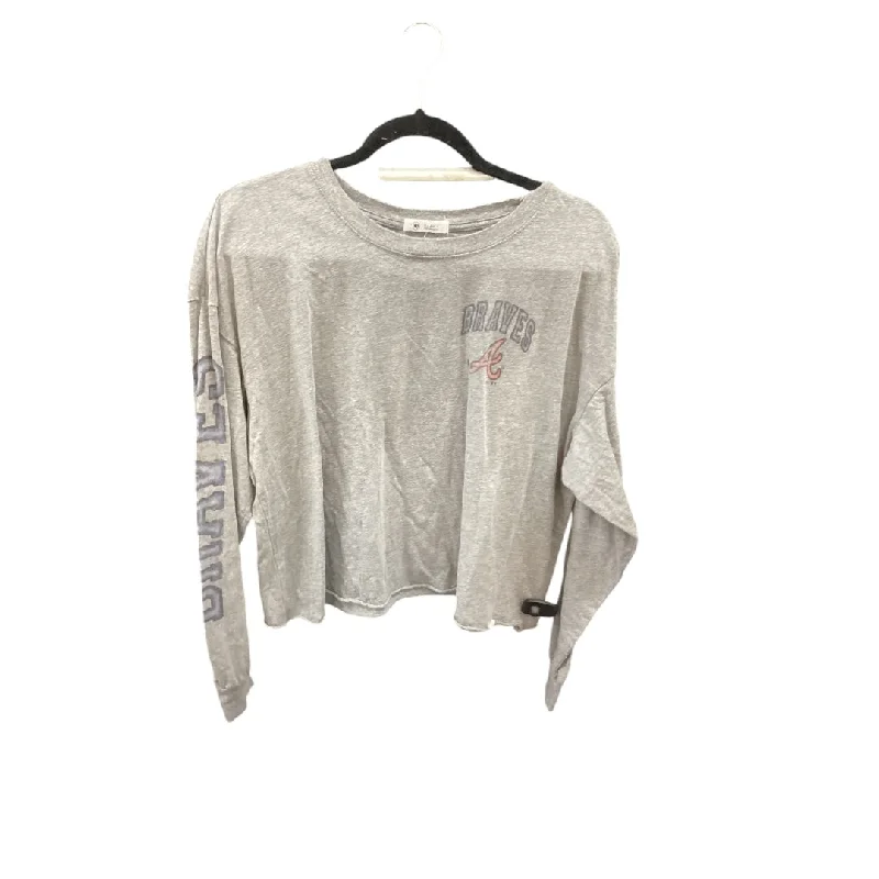 Top Long Sleeve By Cmc In Grey, Size: Xl