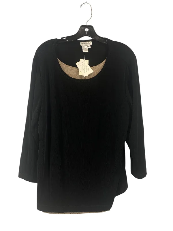 Top Long Sleeve By Coldwater Creek In Black, Size: Xl