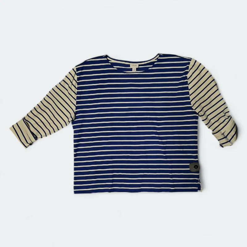 Top Long Sleeve By J. Crew In Striped Pattern, Size: Xl