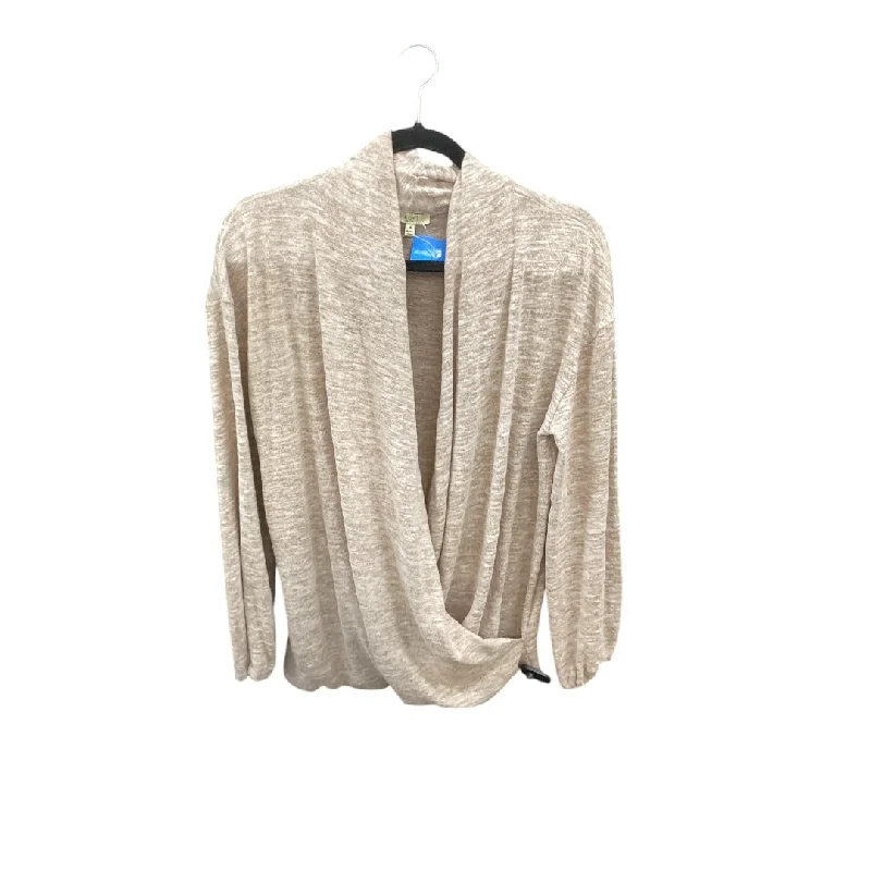 Top Long Sleeve By Kori America In Tan, Size: M