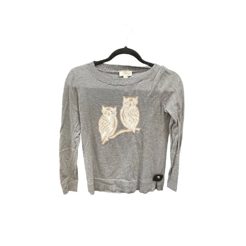 Top Long Sleeve By Loft In Grey, Size: Xs