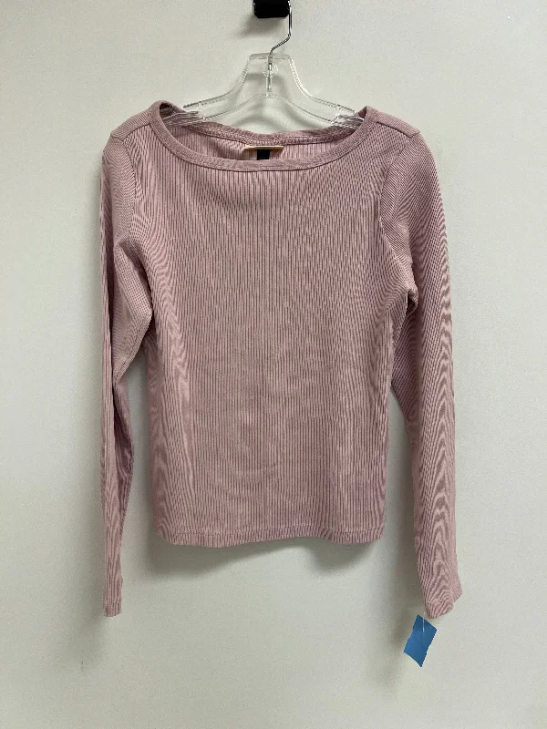 Top Long Sleeve By Universal Thread In Pink, Size: L