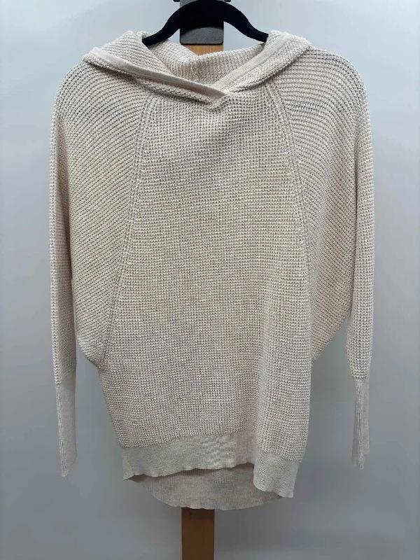 Cynthia Rowley Women's Size XS Cream Waffle Sweater