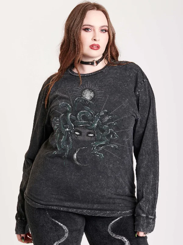 Green Medusa Long Sleeve T-shirt