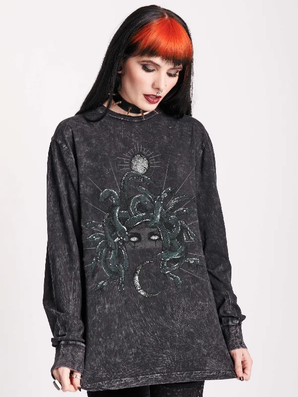 Green Medusa Long Sleeve T-shirt