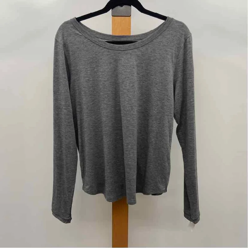 Lululemon Women's Size M Gray Solid Long Sleeve Shirt