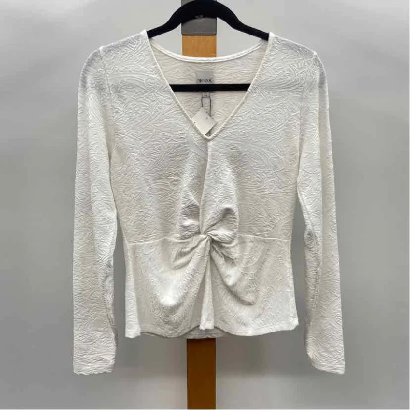 Nic + Zoe Women's Size PS White Misc. Long Sleeve Shirt