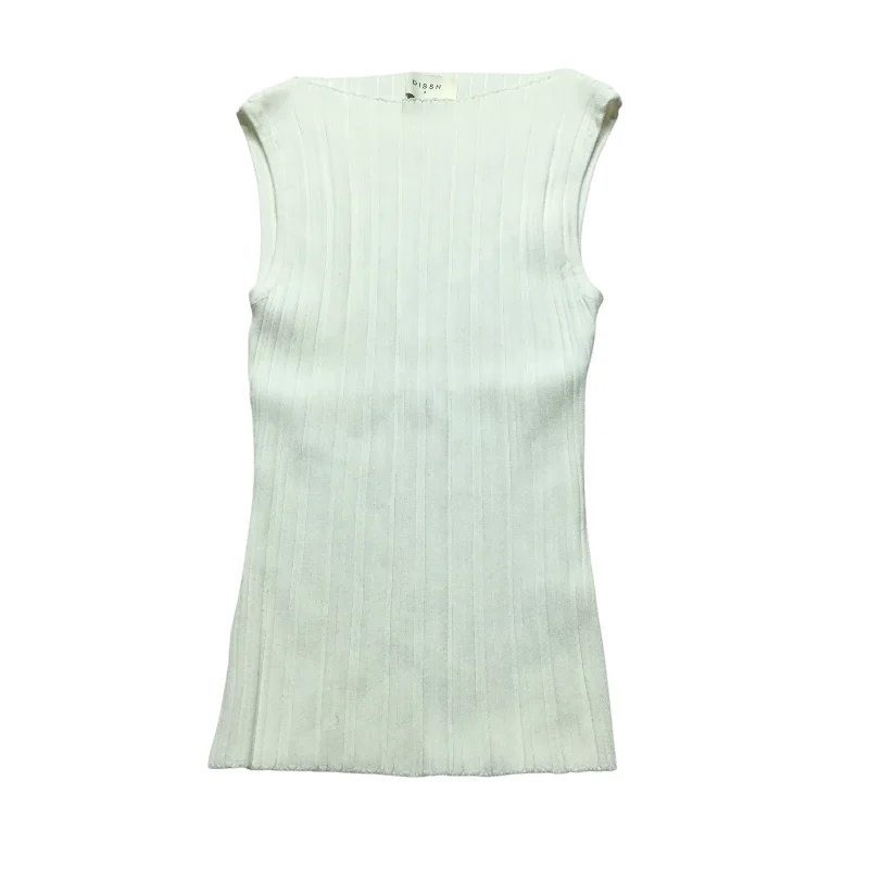 Top Sleeveless By Cmb In White, Size: S